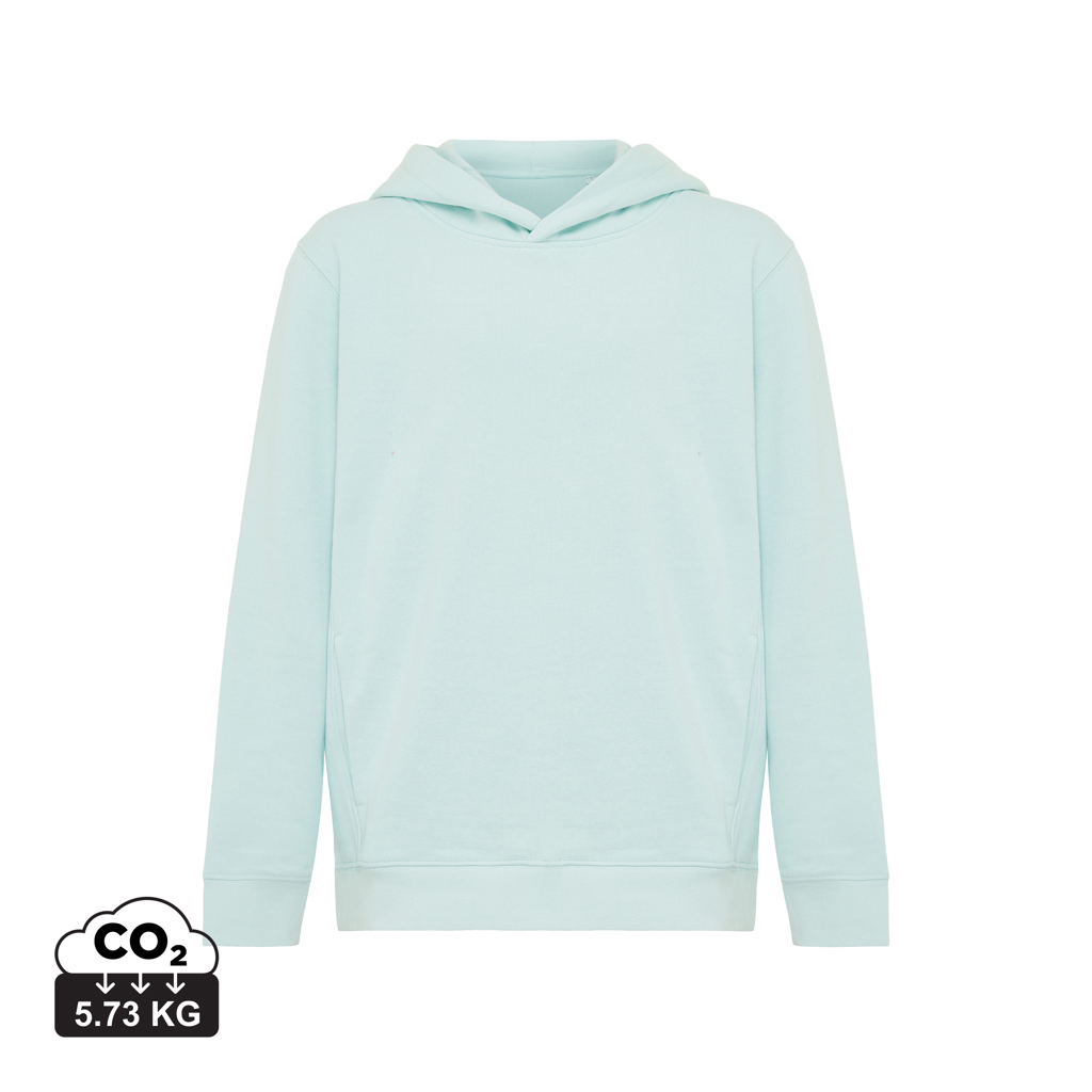 Sweat Enfant personnalisé coton bio 280g Iqoniq Yengo Kids crushed mint